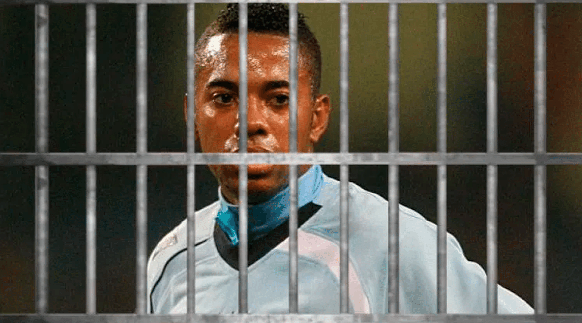 Acabou a novela Robinho: O jogador está preso em Santos Jogador Robinho vai cumprir 9 anos de prisão inicialmente em regime fechado por estupro