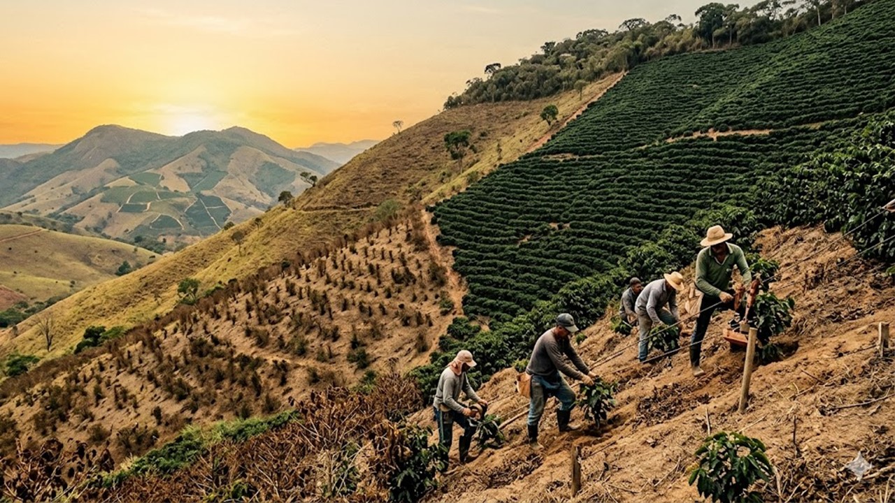 O ÊXODO DO CAFEZINHO: Como o aquecimento global está expulsando o café das terras brasileiras.