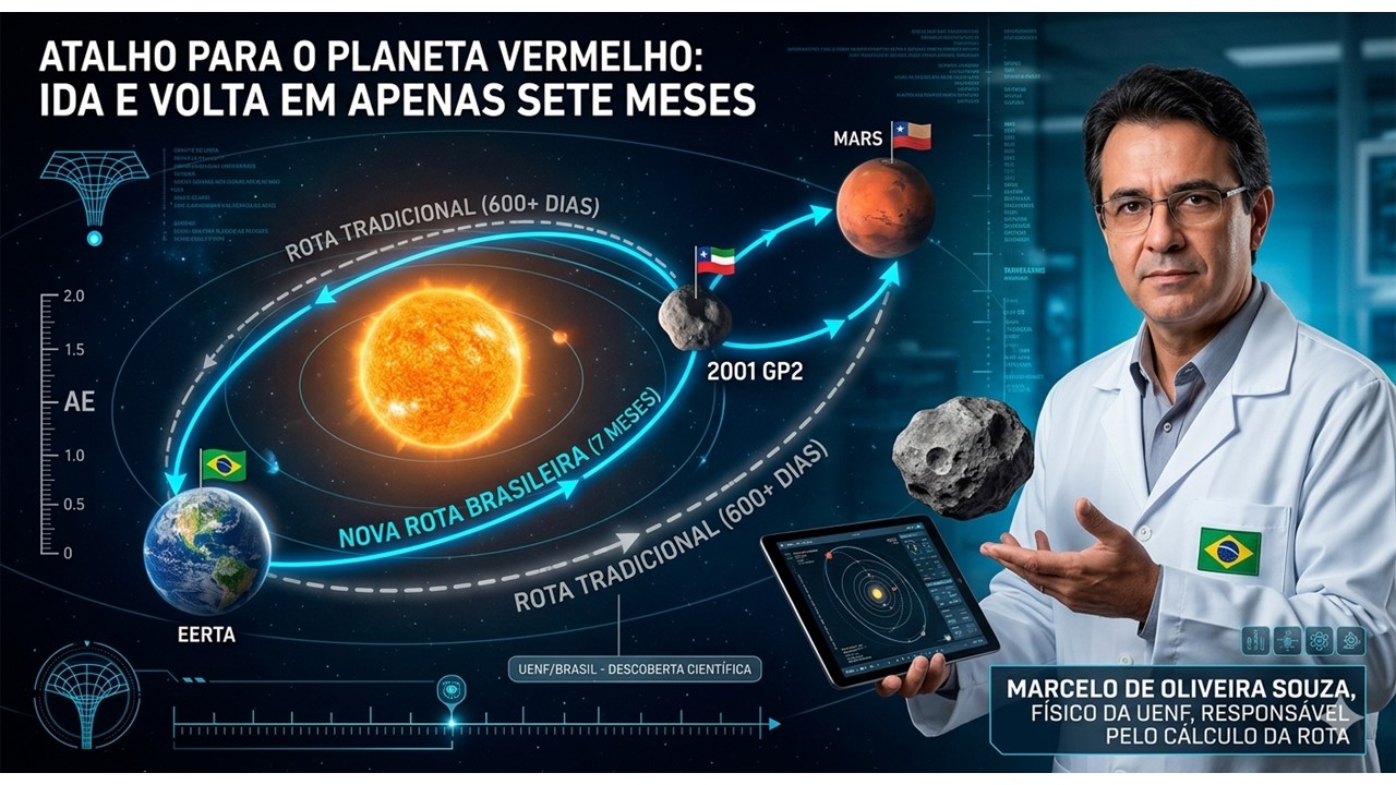 ATALHO PARA O PLANETA VERMELHO: Brasileiro descobre como ir e voltar de Marte em apenas sete meses.
