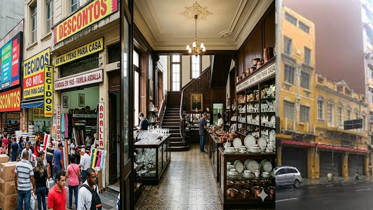 O IMPÉRIO DA TRADIÇÃO: Conheça o casarão de 1905 que esconde o coração da 25 de Março.