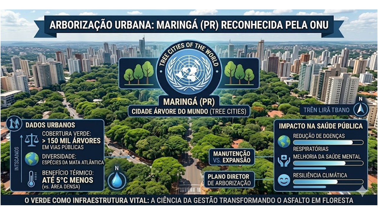 PULMÃO URBANO: Cidade brasileira entra no seleto grupo das mais arborizadas do mundo pela ONU.