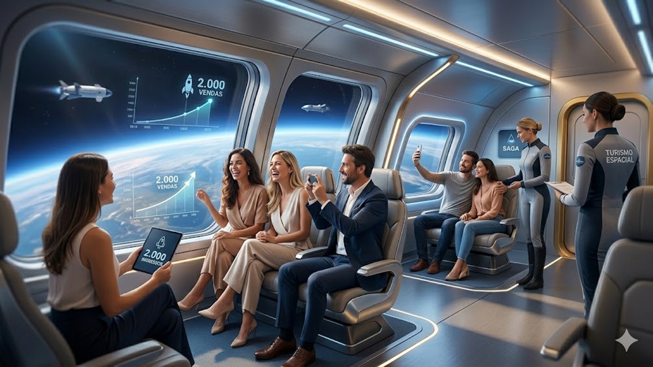 FILA PARA AS ESTRELAS: Turismo espacial já conta com quase 2 mil "bilhetes premiados" vendidos.